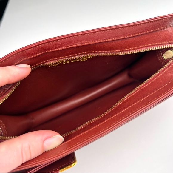 Cartier Must Line Clutch Bag Bordeaux Leather - Picture 5 of 7